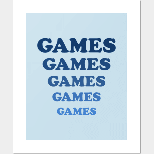 Games Games Games Posters and Art